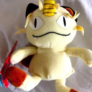 1996 meowth Pokémon plush